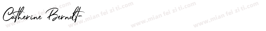 Catherine Berndt字体转换